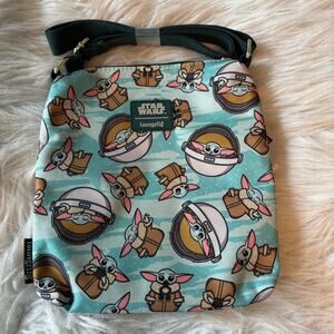 Loungefly Star Wars The Mandalorian Grogu Passport Crossbody Bagโ The Child NWT